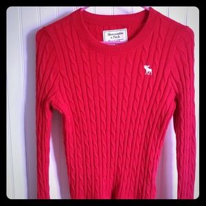 Abercrombie & Fitch candy apple Red Sweater